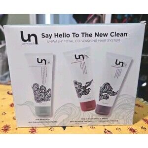 New Say Hello To The New Clean UNwash Total Co-Washing Hair System 3-pack kit